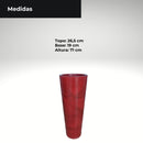 Vaso Alto para Plantas Efeito Marmorizado Luxo