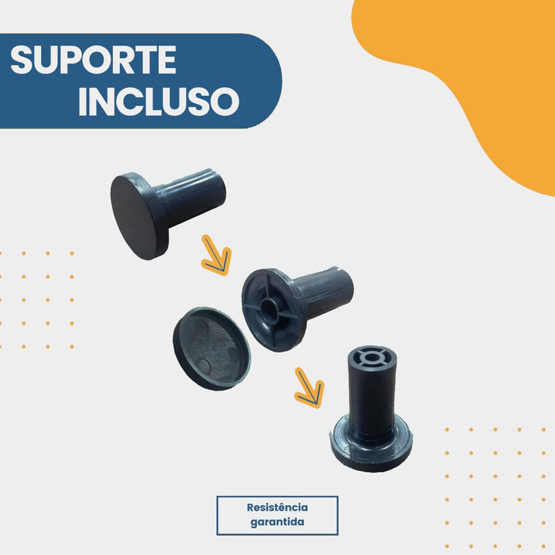 Espelho Redondo Decorativo Suspenso Alça 30cm