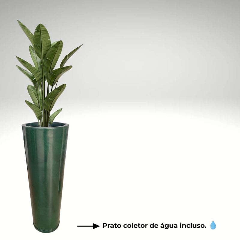 Vaso Alto para Plantas Efeito Marmorizado Luxo