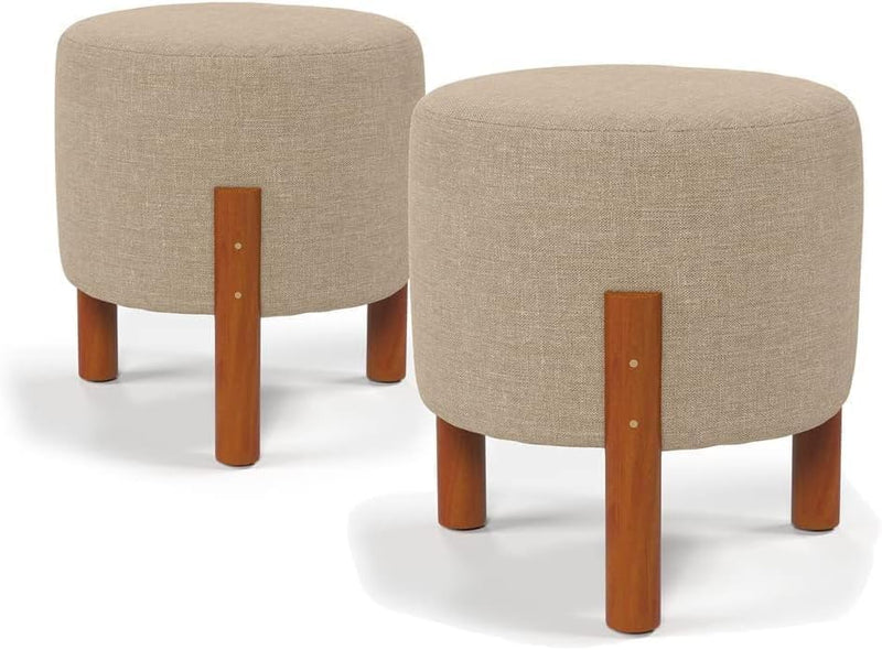 Kit 2 Puff Banquinho Redondo