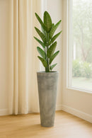 Vaso Alto para Plantas Efeito Marmorizado Luxo