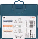 Bosch Jogo brocas alvenaria/metal/Madeira  15 peças