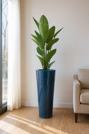 Vaso Alto para Plantas Efeito Marmorizado Luxo