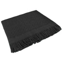 Decolab Manta para Sofá em Algodão com Franjas Artesanais