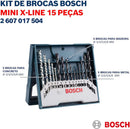 Bosch Jogo brocas alvenaria/metal/Madeira  15 peças