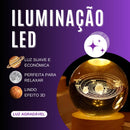 Luminária de Mesa Led Bola de Cristal Astronauta