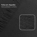 Decolab Manta para Sofá em Algodão com Franjas Artesanais