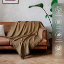 Decolab Manta para Sofá em Algodão com Franjas Artesanais