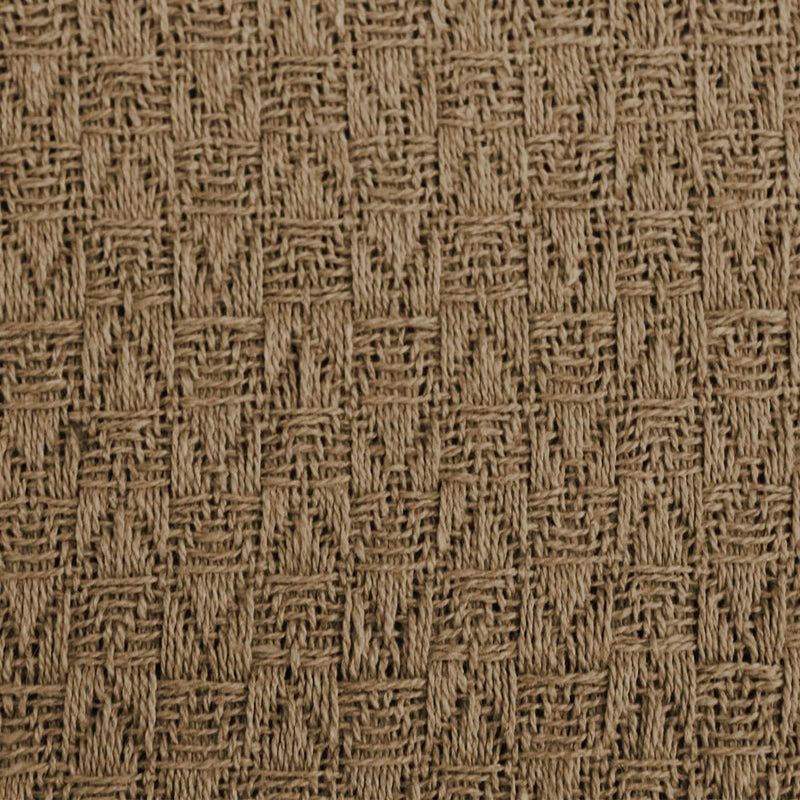 Decolab Manta para Sofá em Algodão com Franjas Artesanais