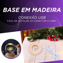 Luminária de Mesa Led Bola de Cristal Astronauta