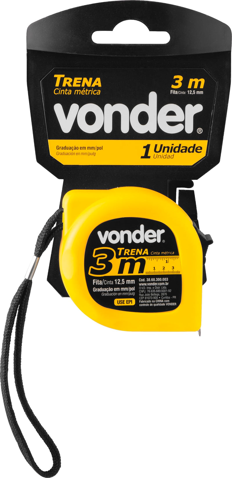 Trena Vonder Curta De Aço 3 M X 12,5.