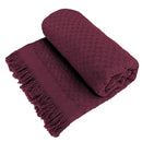 Decolab Manta para Sofá em Algodão com Franjas Artesanais