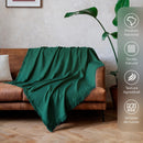 Decolab Manta para Sofá em Algodão com Franjas Artesanais