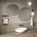 kit banheiro 5 peças – alumínio preto fosco quadrado