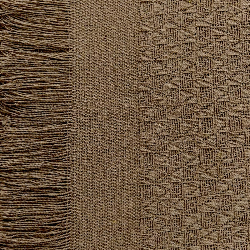 Decolab Manta para Sofá em Algodão com Franjas Artesanais