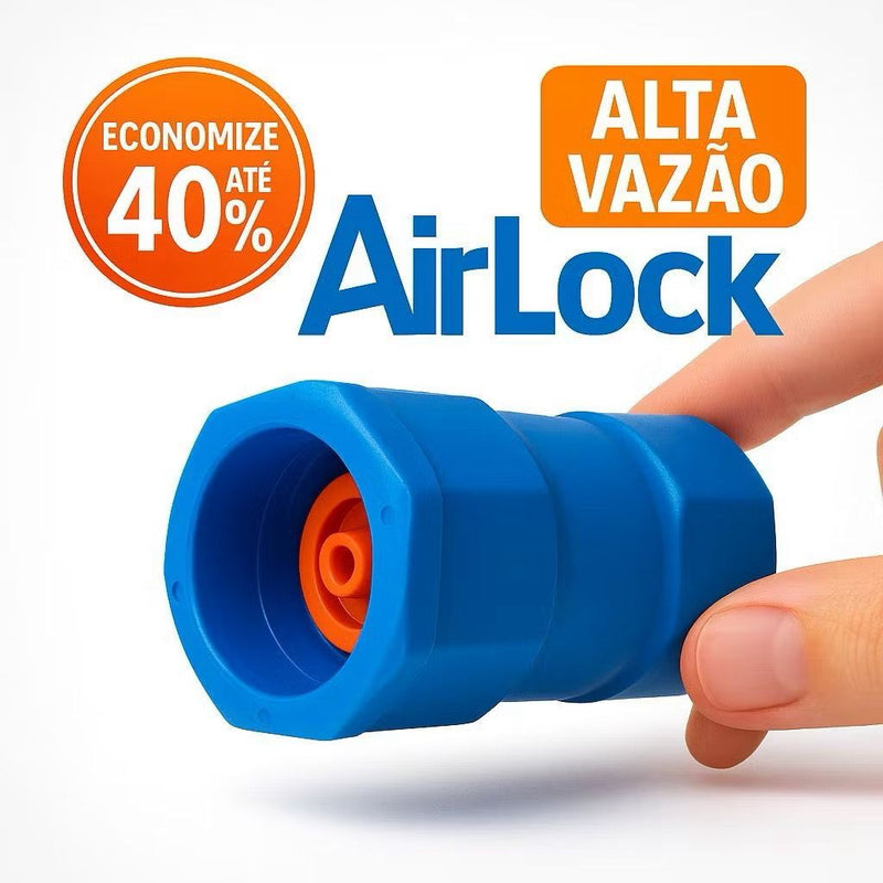 Bloqueador de Ar Rosqueável – Economize Até 50% na Sua Conta de Água!